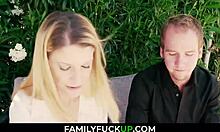 O soție de casă primește tratamentul suprem de la mama vitregă într-un videoclip de sex în familie